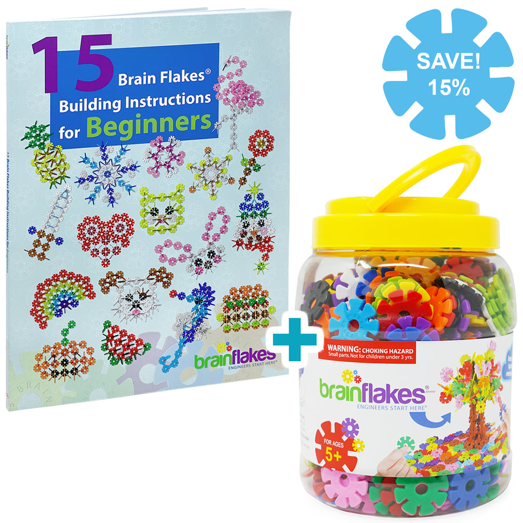 Bundle | 500 pc Building Sets & 15 in 1 Building Instructions PRINTED BOOK | Save 15%