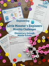 Load image into Gallery viewer, Brain Flakes x Little Monsters Engineers: Monthly Challenges
