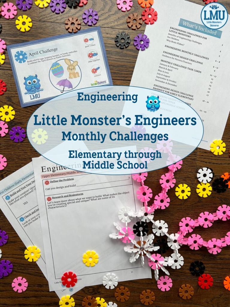 Brain Flakes x Little Monsters Engineers: Monthly Challenges