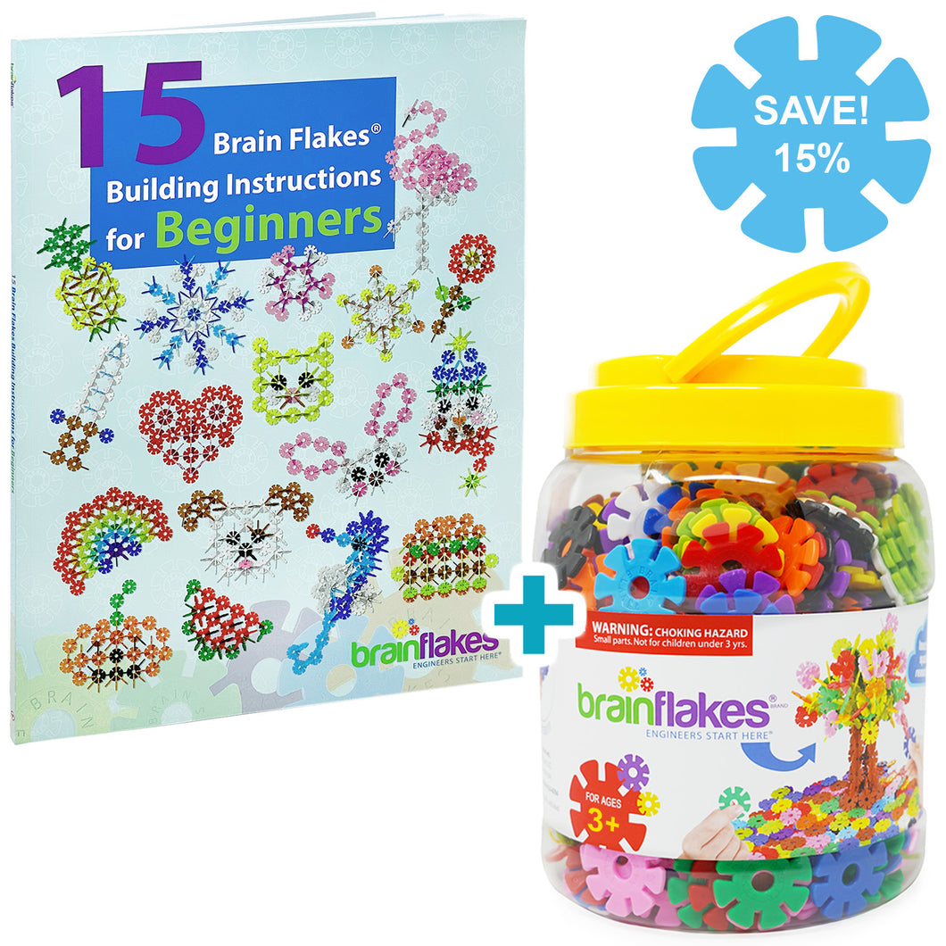 Bundle | 500 pc Building Sets & 15 in 1 Building Instructions PRINTED BOOK | Save 15%