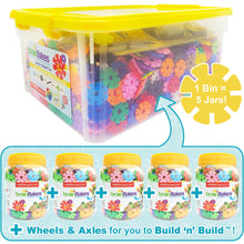 Load image into Gallery viewer, Brain Flakes® 2500pcs Build &#39;n&#39; Build™ Set with Wheels &amp; Axles
