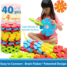 Load image into Gallery viewer, Brain Flakes 40 Piece Big Clicks Set - A Great Stem Toy for Both Boys and Girls
