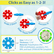 Load image into Gallery viewer, Brain Flakes Single Color Add-on - 120 Pieces - Resealable Pouch - Grass Green
