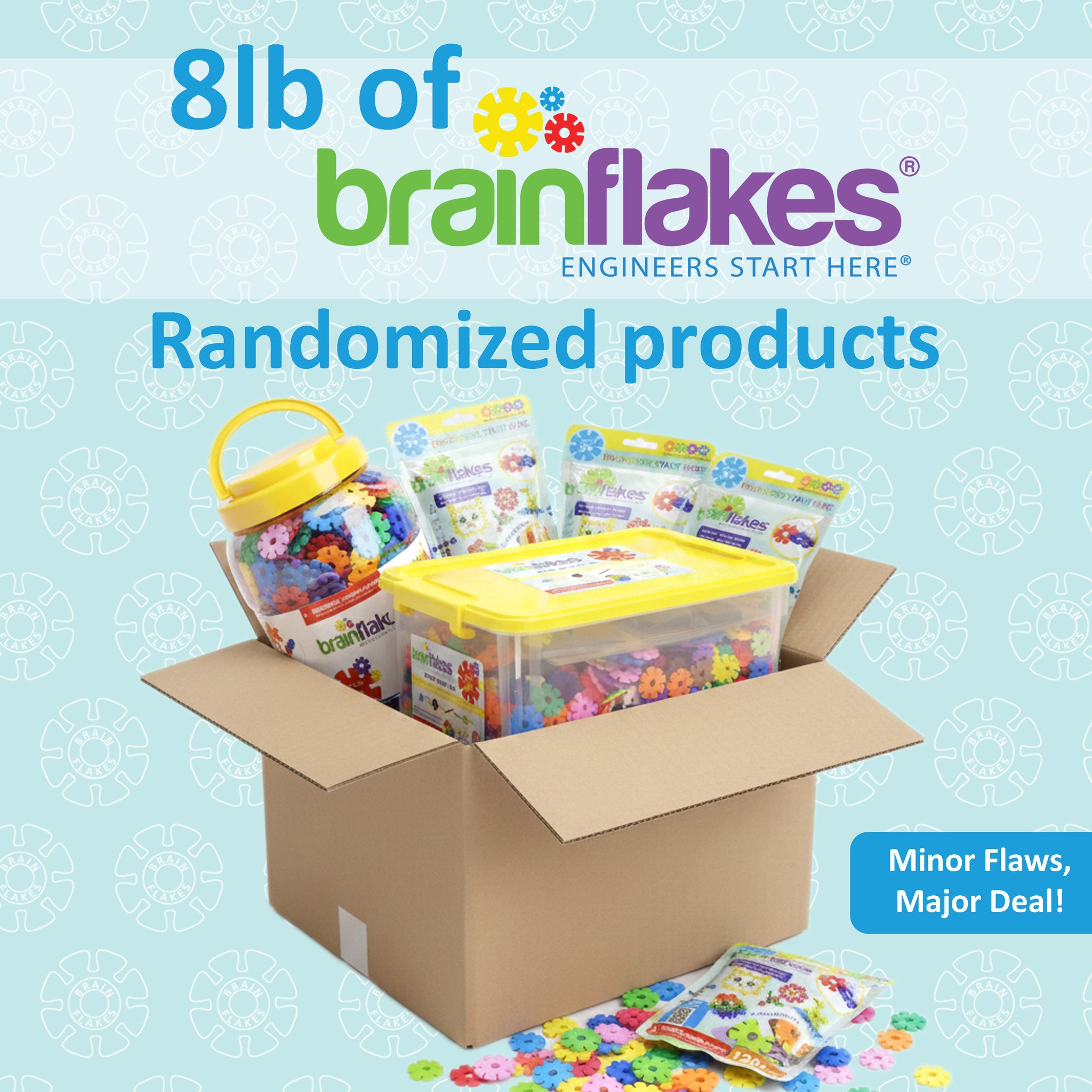 8 lb of Random Brain Flakes - Discounted Fun with Minor Imperfections