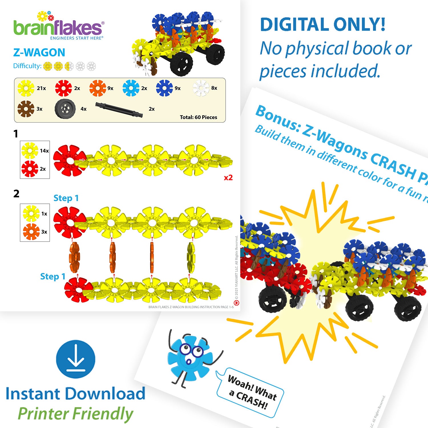 Z-Wagon | 37 pcs | Intermediate – Brain Flakes