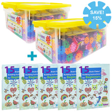 Load image into Gallery viewer, Teacher’s School Bundle | 2x 2500 pc Build ‘n’ Build Bin &amp; 5x Building Instructions PRINTED BOOK | Save 15%
