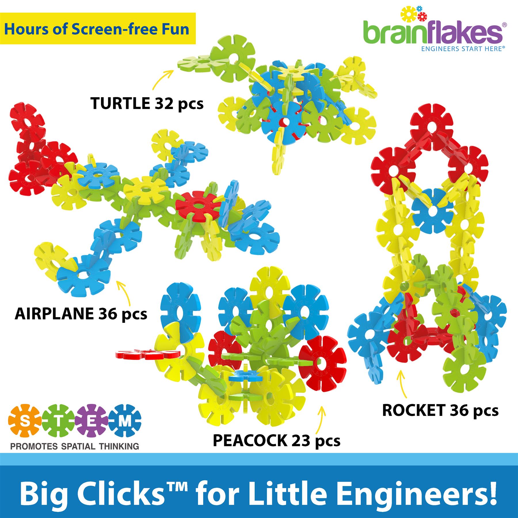 Brain Flakes 40 Piece Big Clicks Set