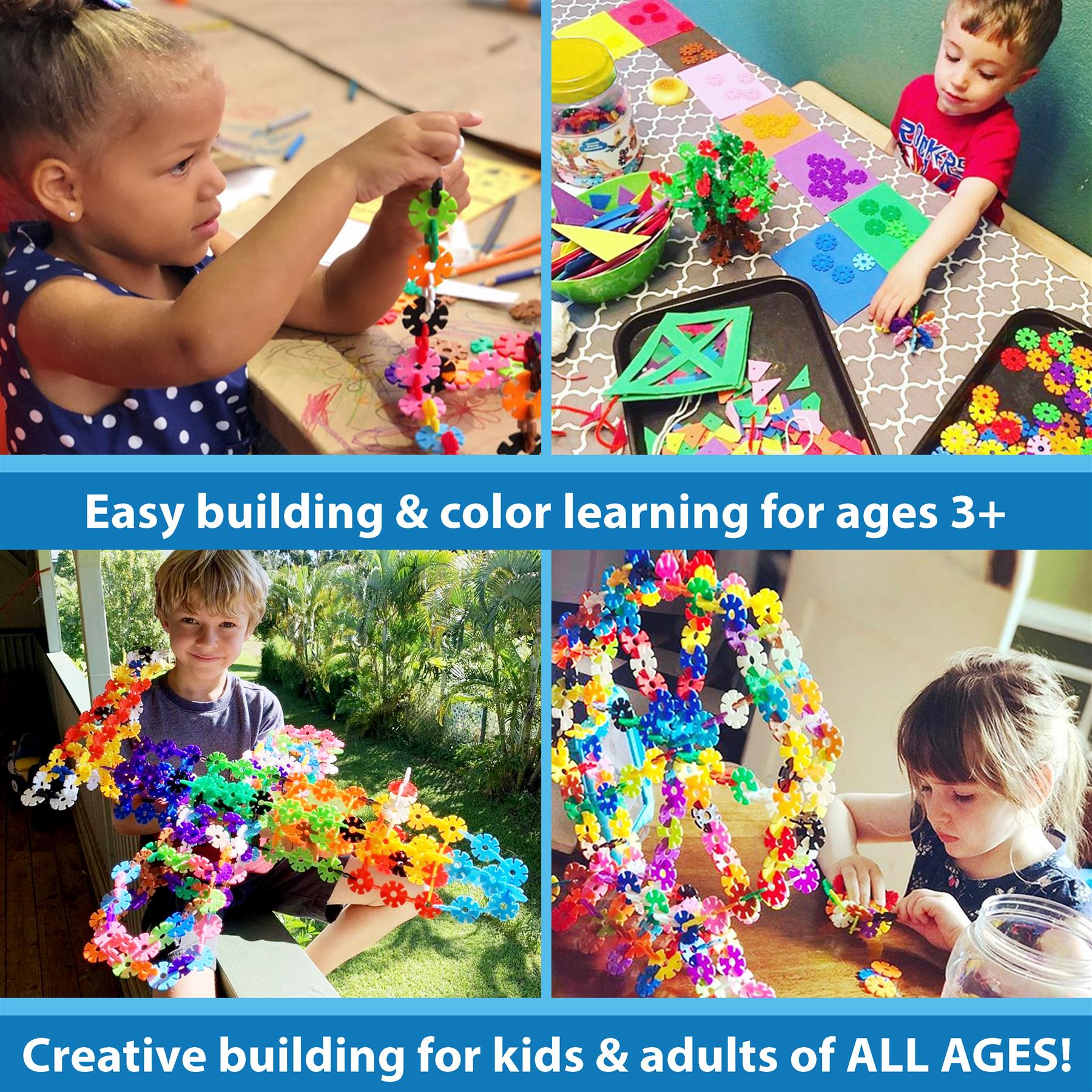 Brain Flakes® 500pcs Interlocking Plastic Disc Set